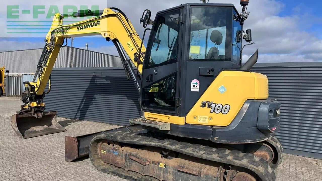 2018 Yanmar SV100 crawler excavator, side view 2018 Yanmar SV100 crawler excavator, side view