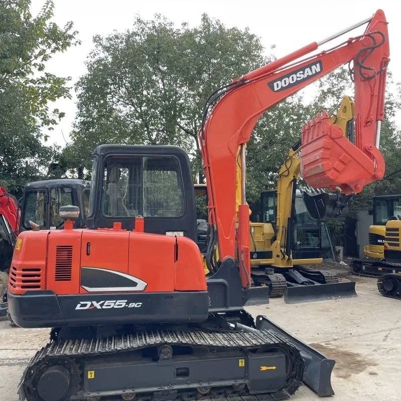 2022 Doosan DX55-9C mini excavator side view