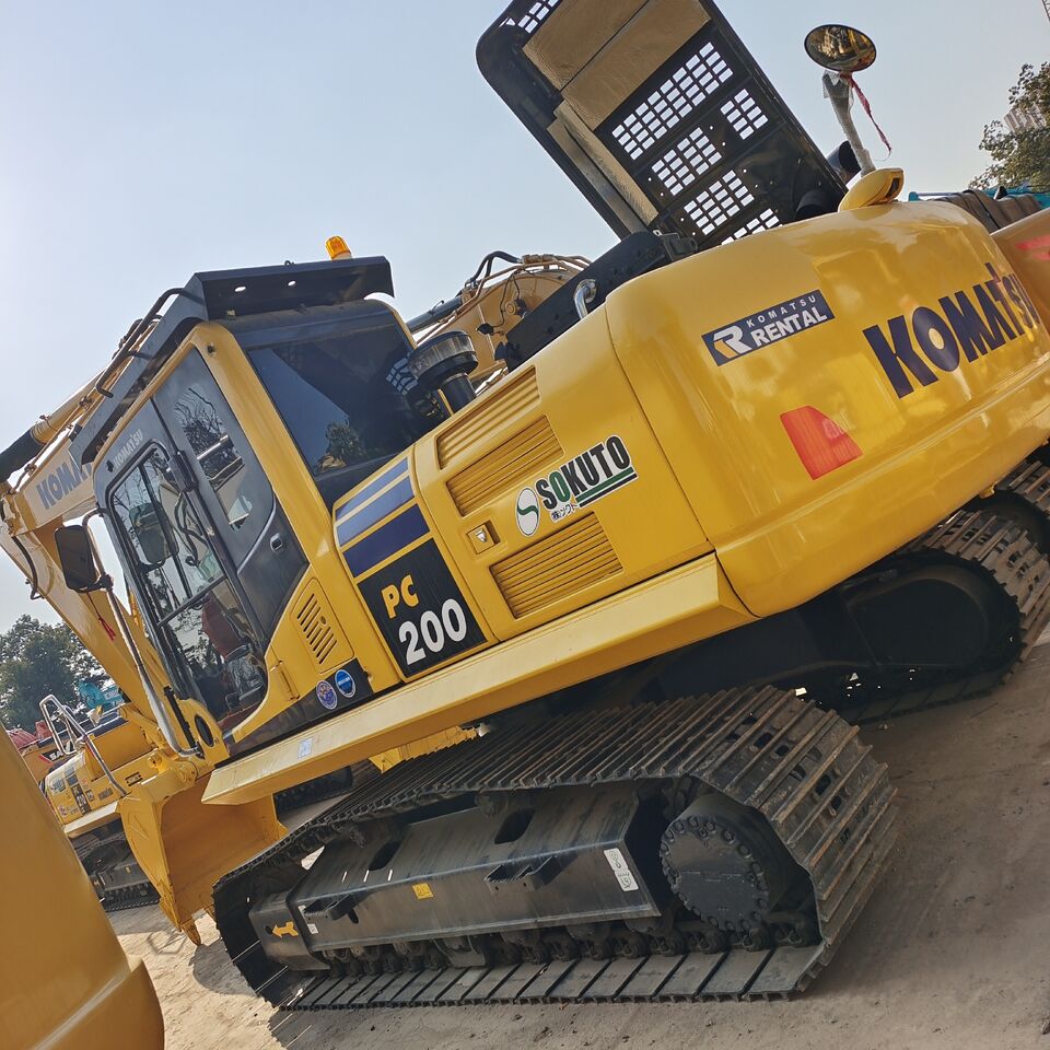 2023 Komatsu PC200-6 crawler excavator, rear three-quarter view