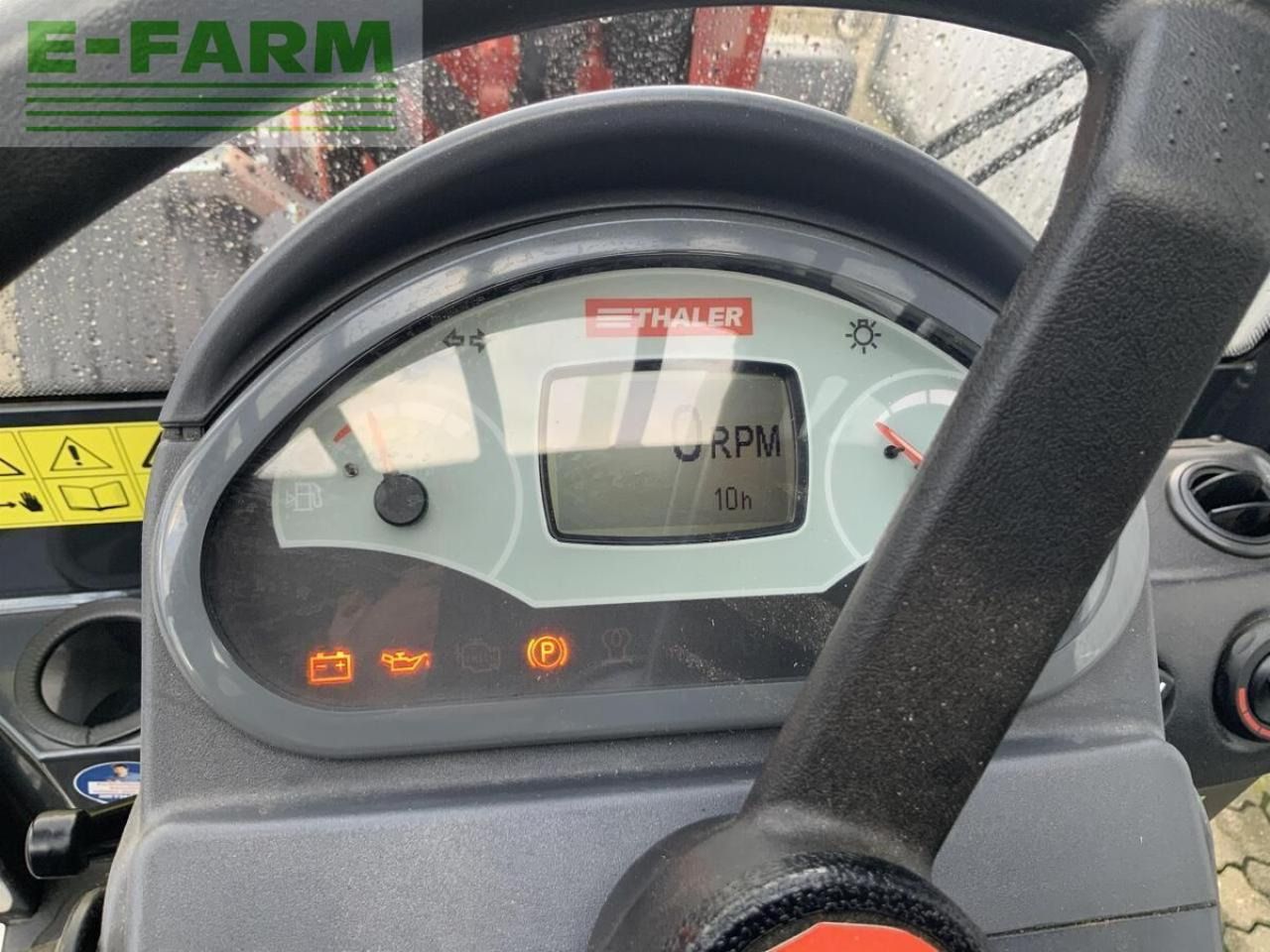 2023 Thaler 3448 S mini excavator dashboard view 2023 Thaler 3448 S mini excavator dashboard view