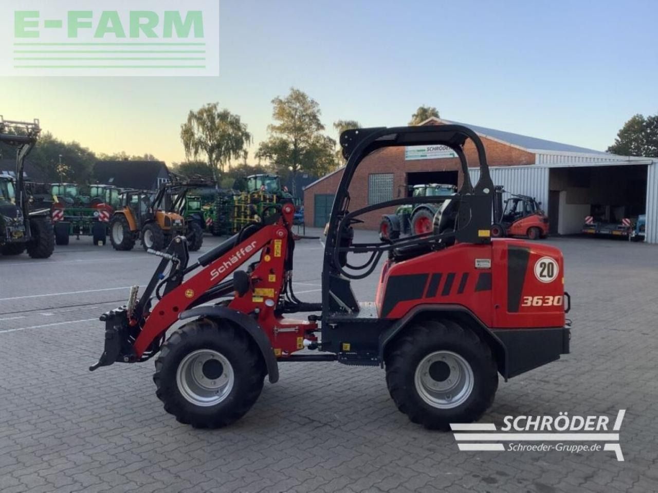 2024 Schäffer 3630 mini excavator, side profile view 2024 Schäffer 3630 mini excavator, side profile view