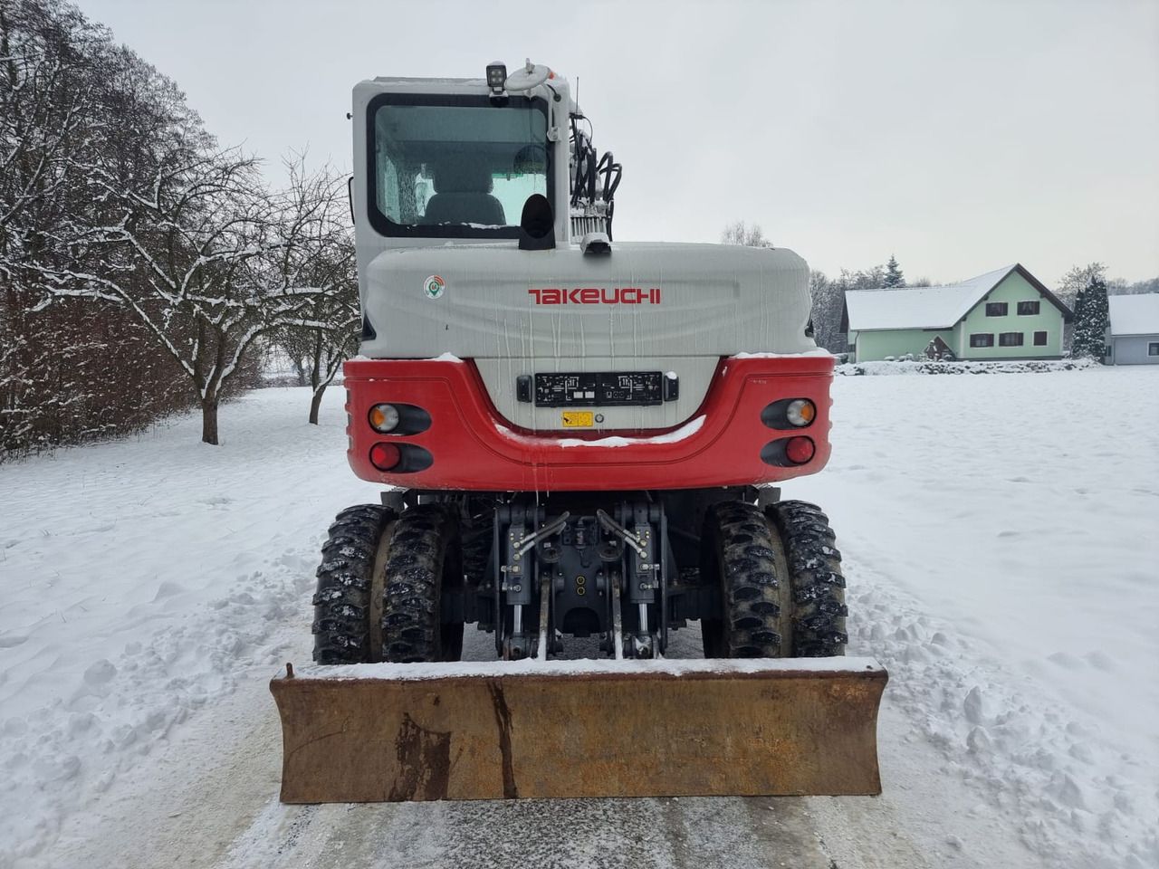 2019 Takeuchi TB295W wheel excavator, rear view