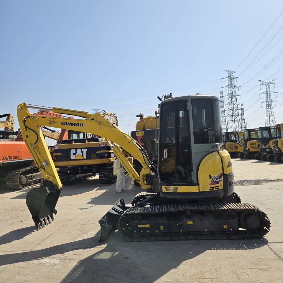 2023 Yanmar VIO55 mini excavator, side profile view 2023 Yanmar VIO55 mini excavator, side profile view
