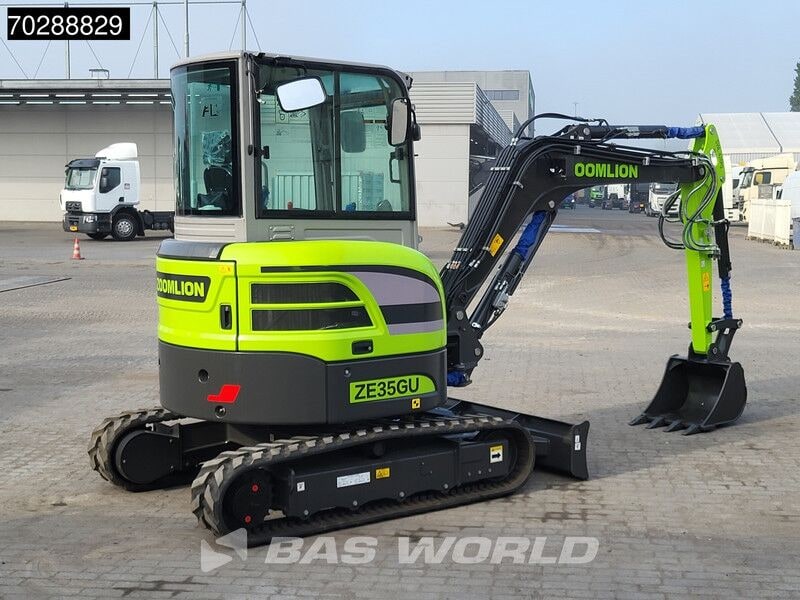 2024 Zoomlion ZE35GU mini excavator, rear three-quarter view 2024 Zoomlion ZE35GU mini excavator, rear three-quarter view