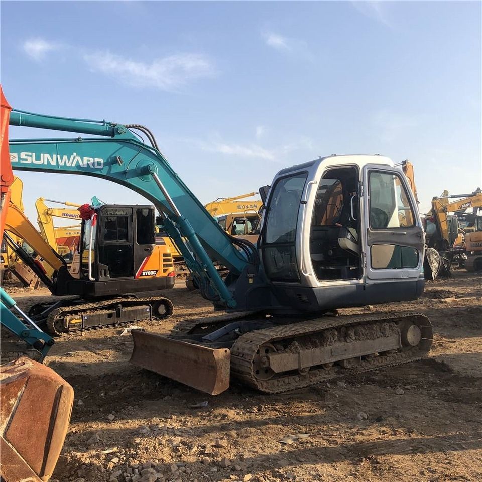 2024 Sunward SWE80E mini excavator, side view