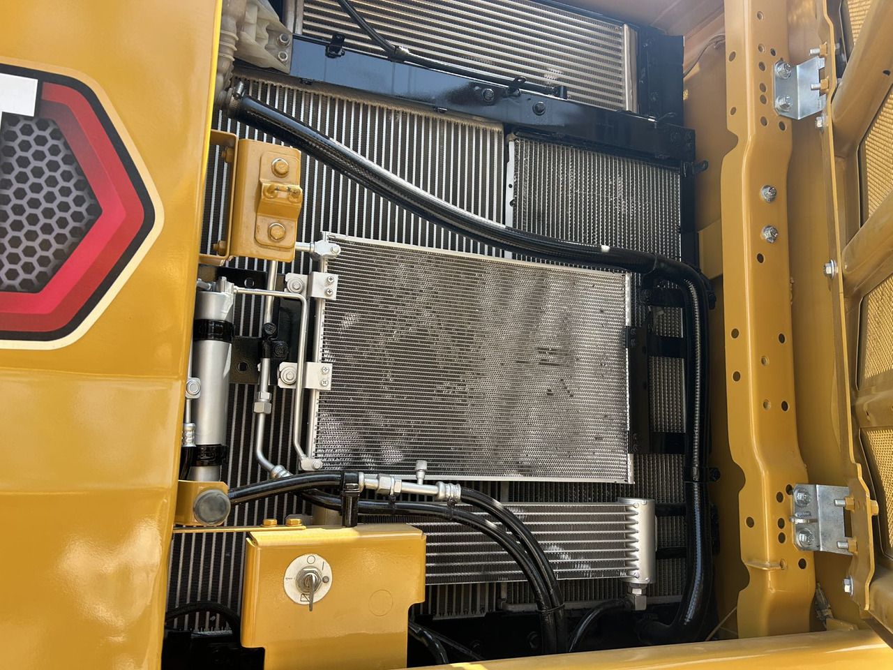 2020 Caterpillar 320GC crawler excavator radiator and cooling system detail