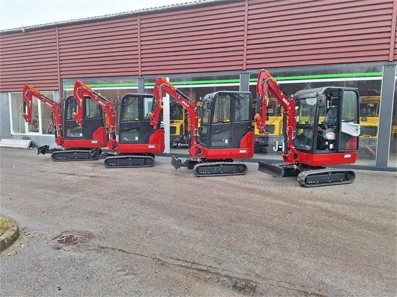2025 Mole M20 mini excavators in a row