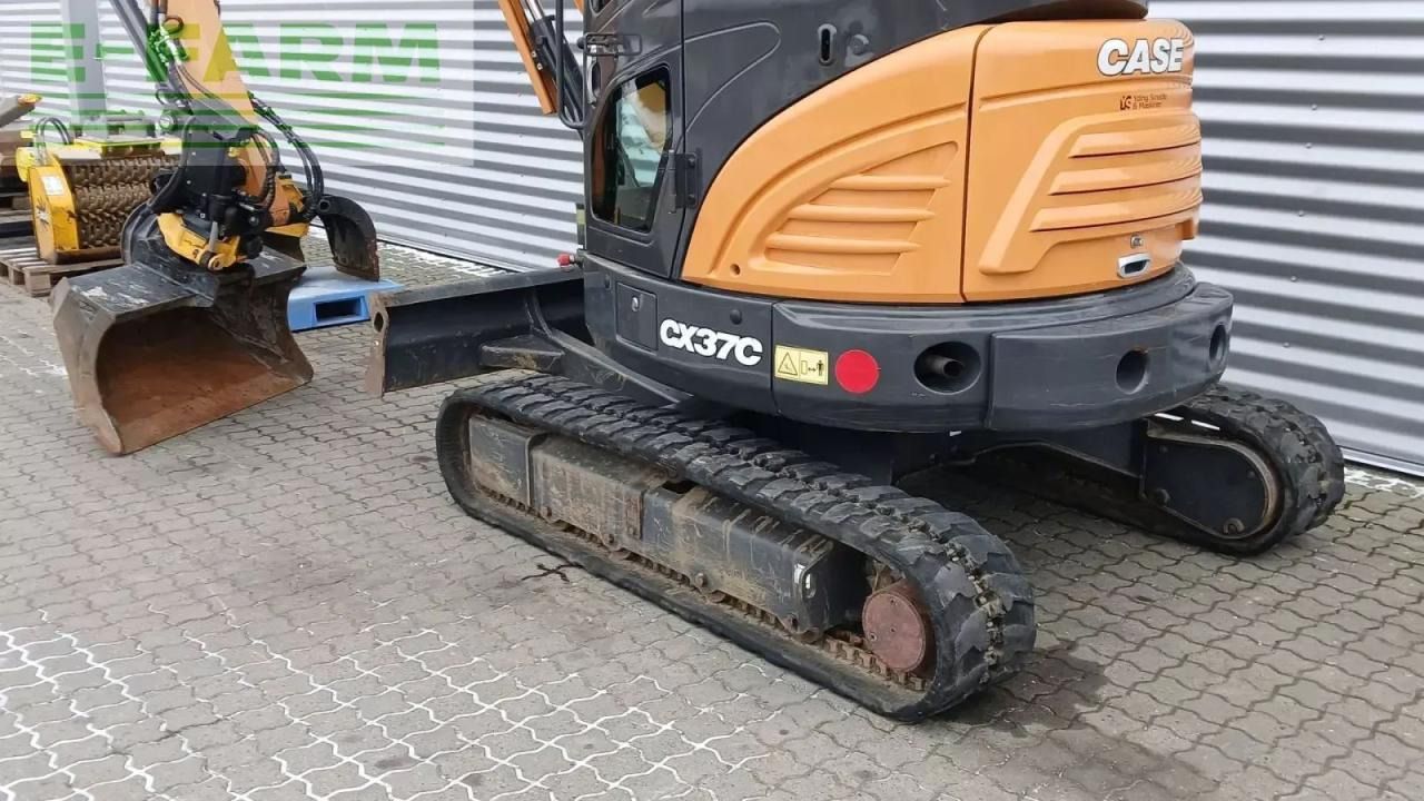2021 CASE CX37C mini excavator, rear three-quarter view 2021 CASE CX37C mini excavator, rear three-quarter view