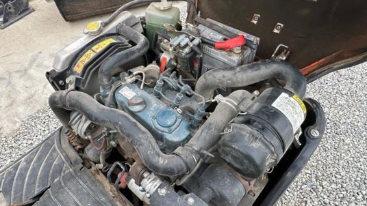 2018 Kubota K008-3 mini excavator engine compartment view