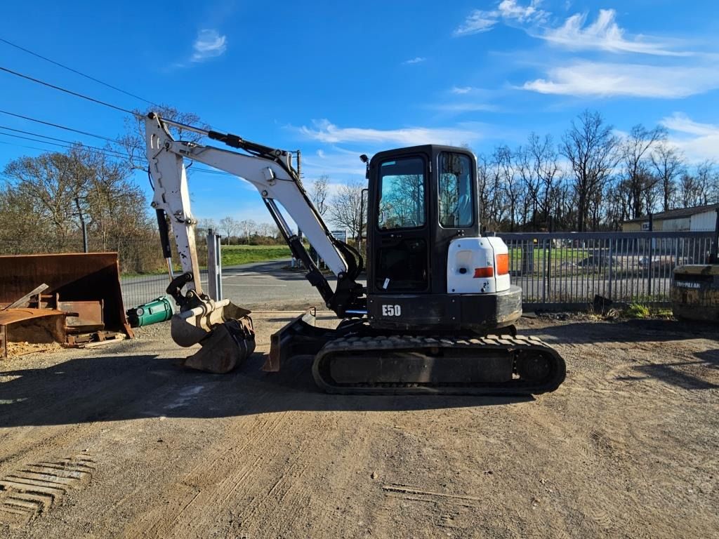 2019 Bobcat E50 mini excavator, side view 2019 Bobcat E50 mini excavator, side view