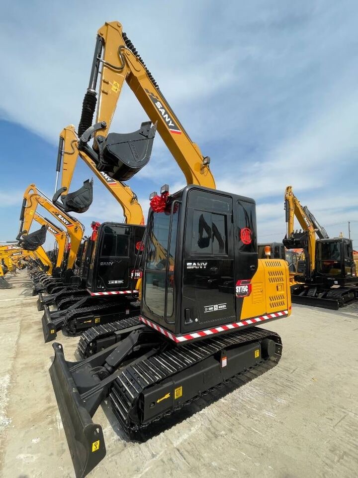 2025 Sany SY75C crawler excavator, front three-quarter view 2025 Sany SY75C crawler excavator, front three-quarter view