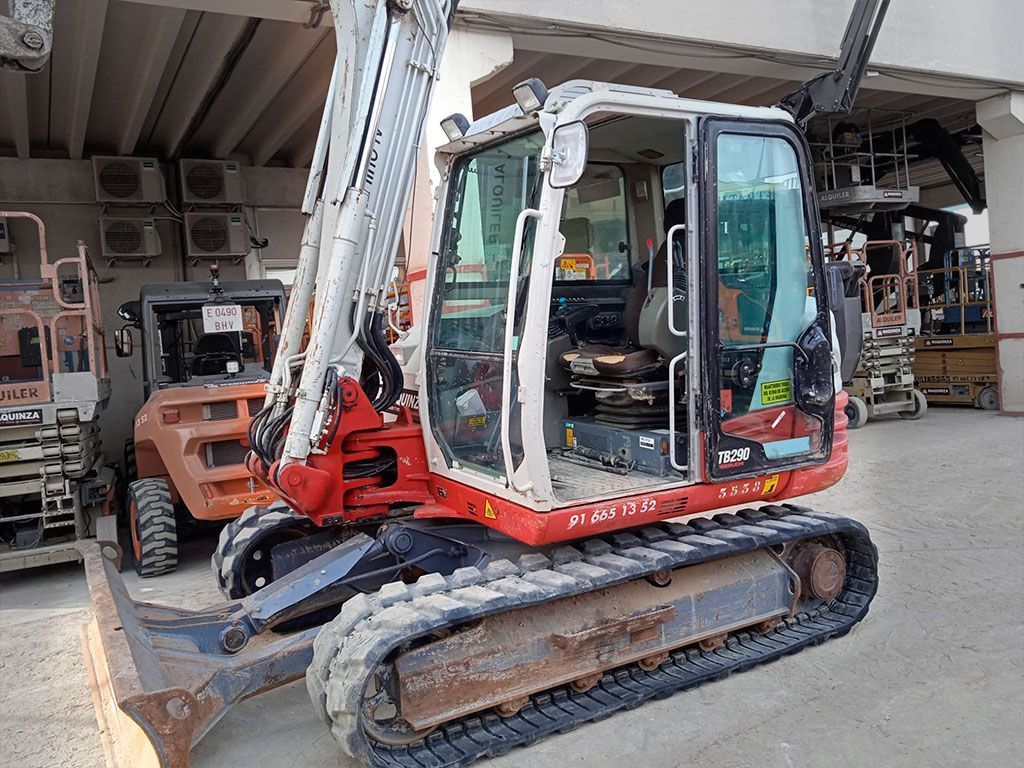 2017 Takeuchi TB290 mini excavator, side view