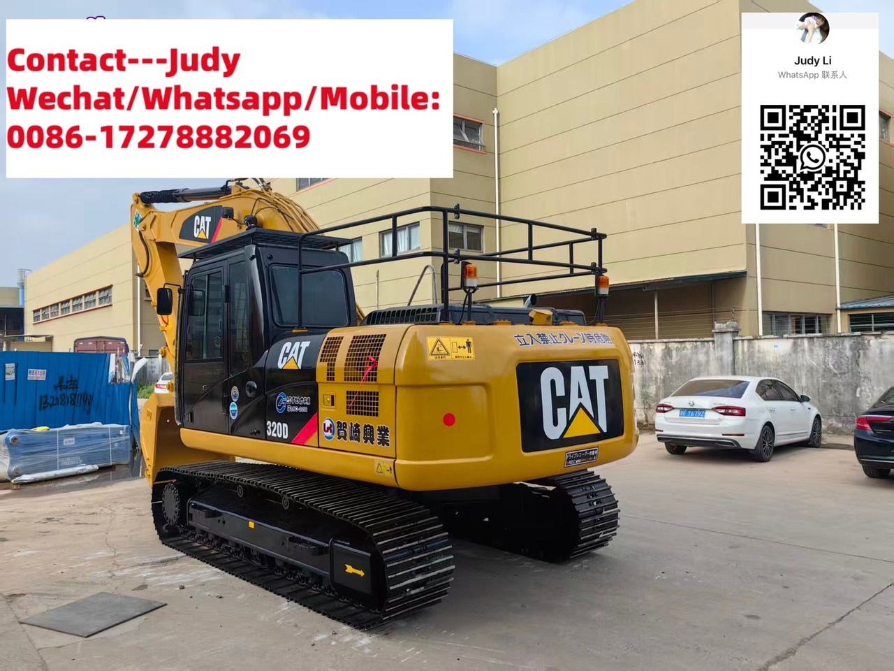 Caterpillar 320D 2018, excavatrice sur chenilles, vue arrière trois-quarts Caterpillar 320D 2018, excavatrice sur chenilles, vue arrière trois-quarts