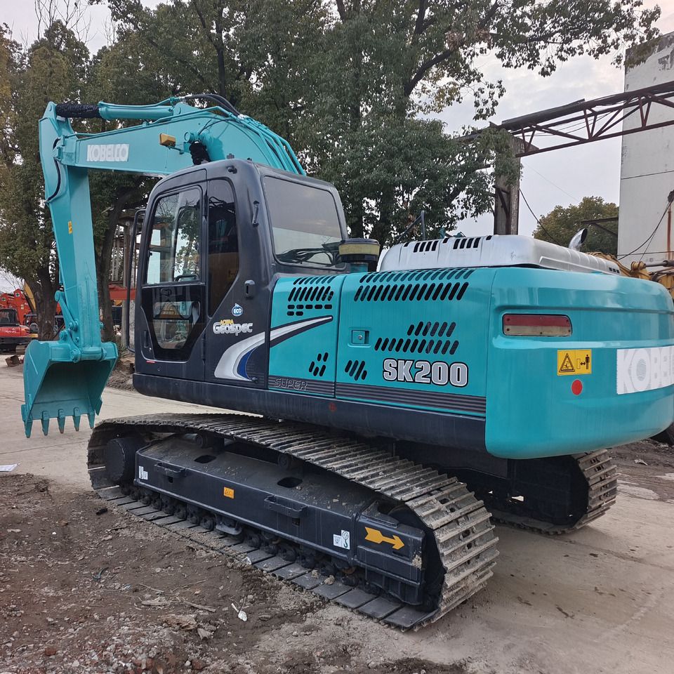 2024 Kobelco SK200-8 crawler excavator, rear three-quarter view