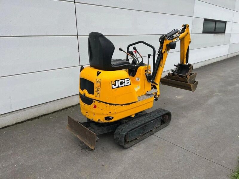 2019 JCB 8008 CTS mini excavator, rear three-quarter view