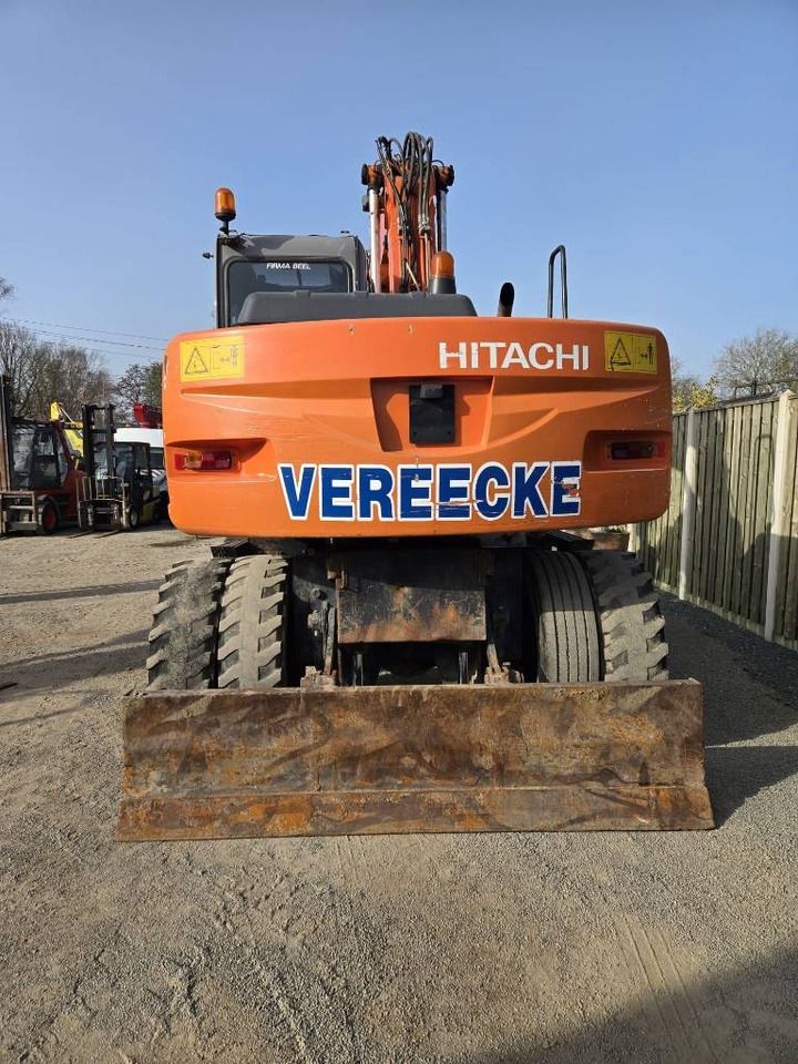 2006 Hitachi ZX130W wheel excavator rear view