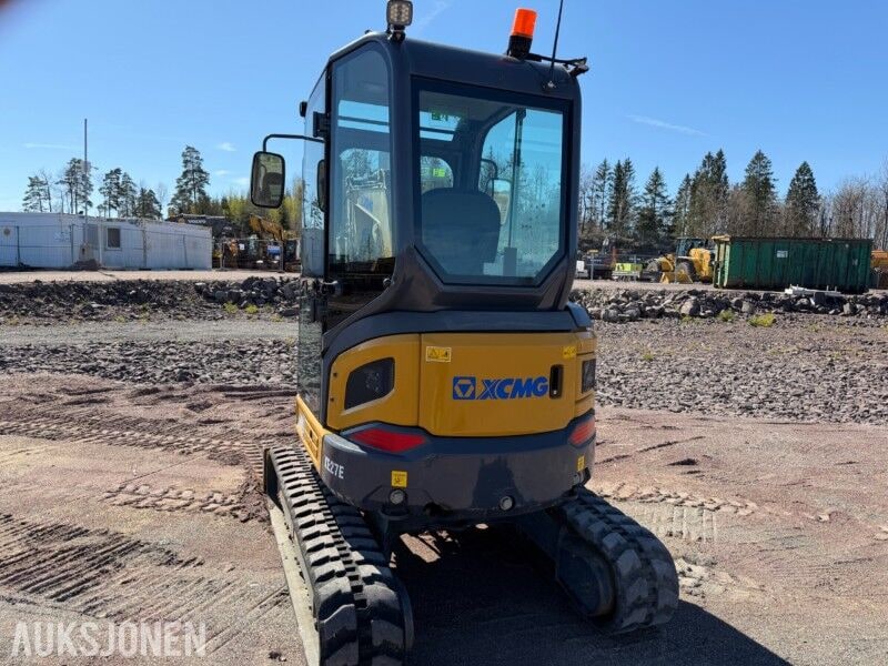 2023 XCMG XE27E mini excavator rear view