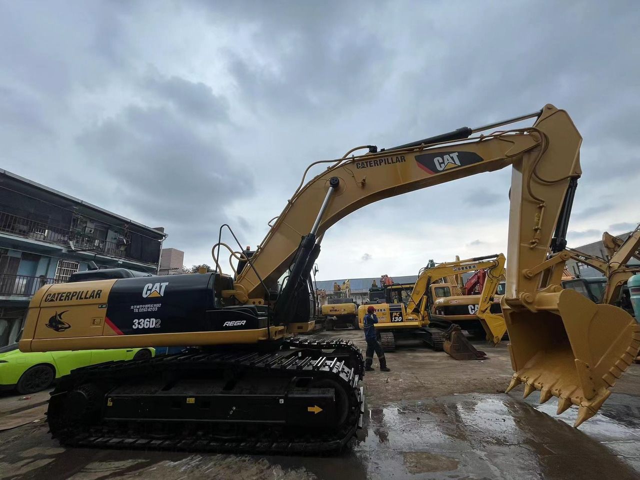 2023 Caterpillar 336D2 crawler excavator, side profile view