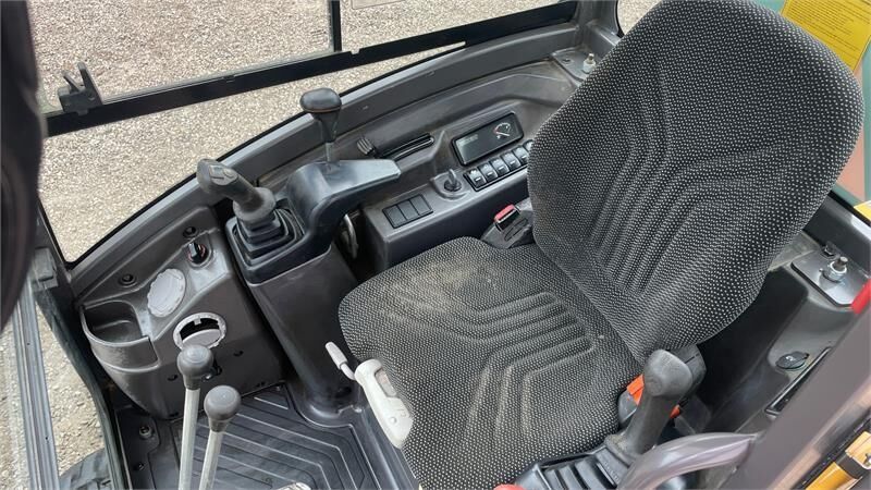 2017 Volvo EC18D mini excavator interior cab view 2017 Volvo EC18D mini excavator interior cab view