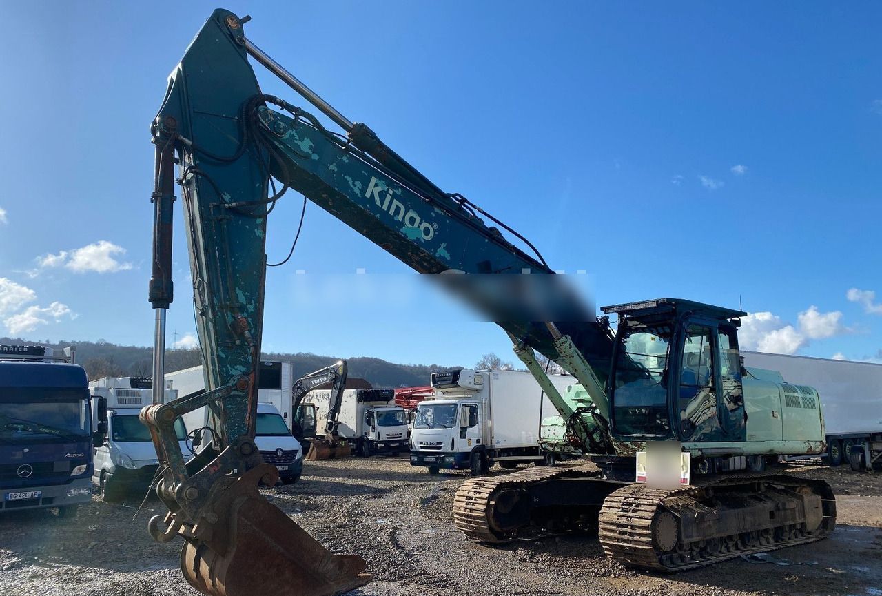 2008 Hitachi ZX350LC-3 crawler excavator, side profile view 2008 Hitachi ZX350LC-3 crawler excavator, side profile view