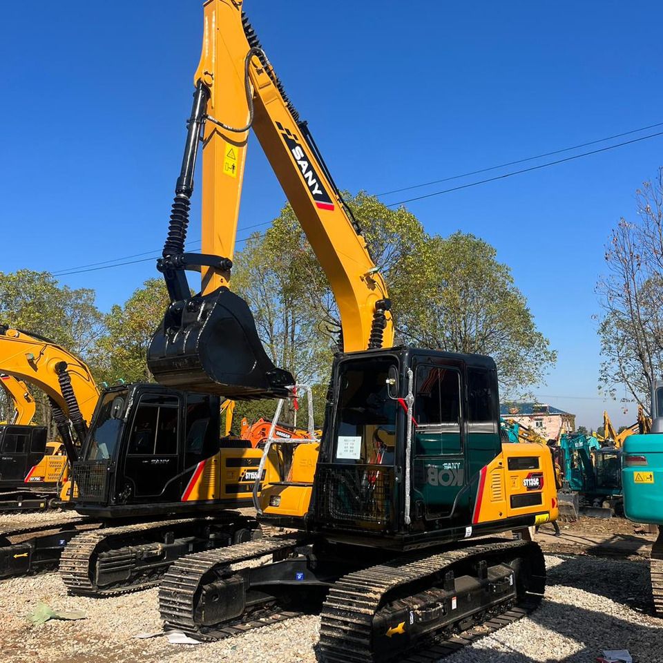 2023 Sany SY135C crawler excavator, front three-quarter view