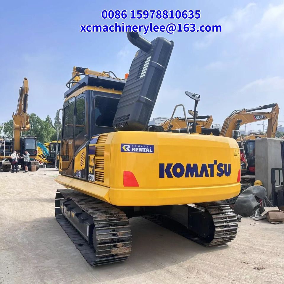 2024 Komatsu PC130 crawler excavator rear view 2024 Komatsu PC130 crawler excavator rear view