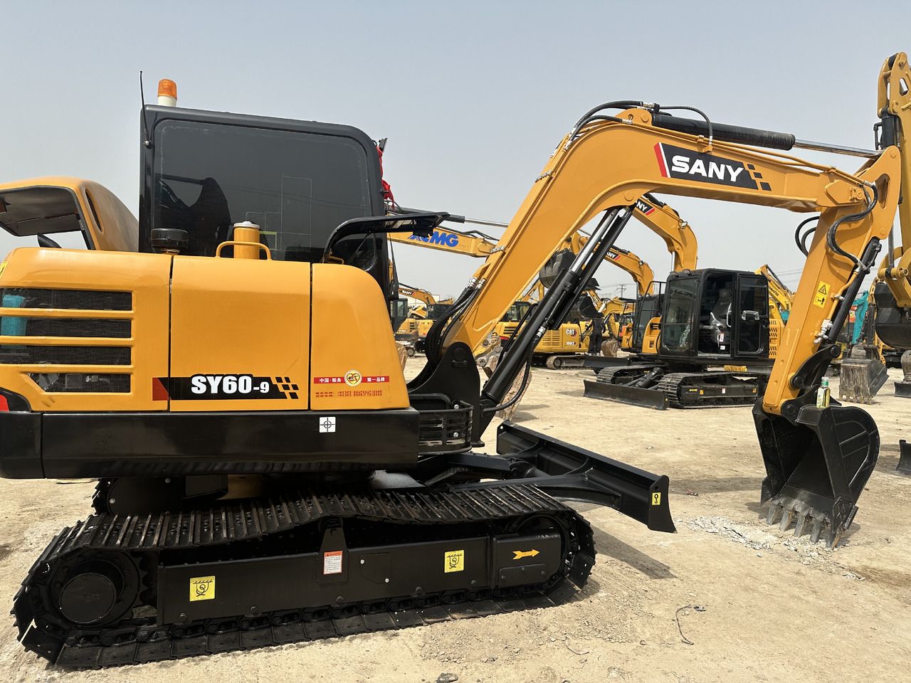 2023 Sany SY60C-9 mini excavator, side profile view 2023 Sany SY60C-9 mini excavator, side profile view