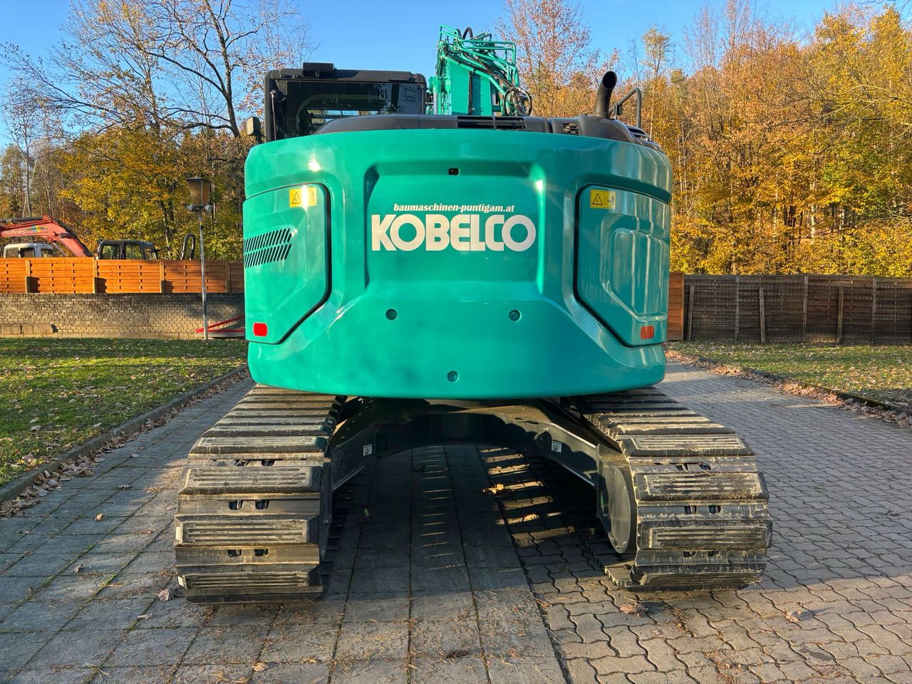 2025 Kobelco SK140 SRLC-7 crawler excavator, rear view