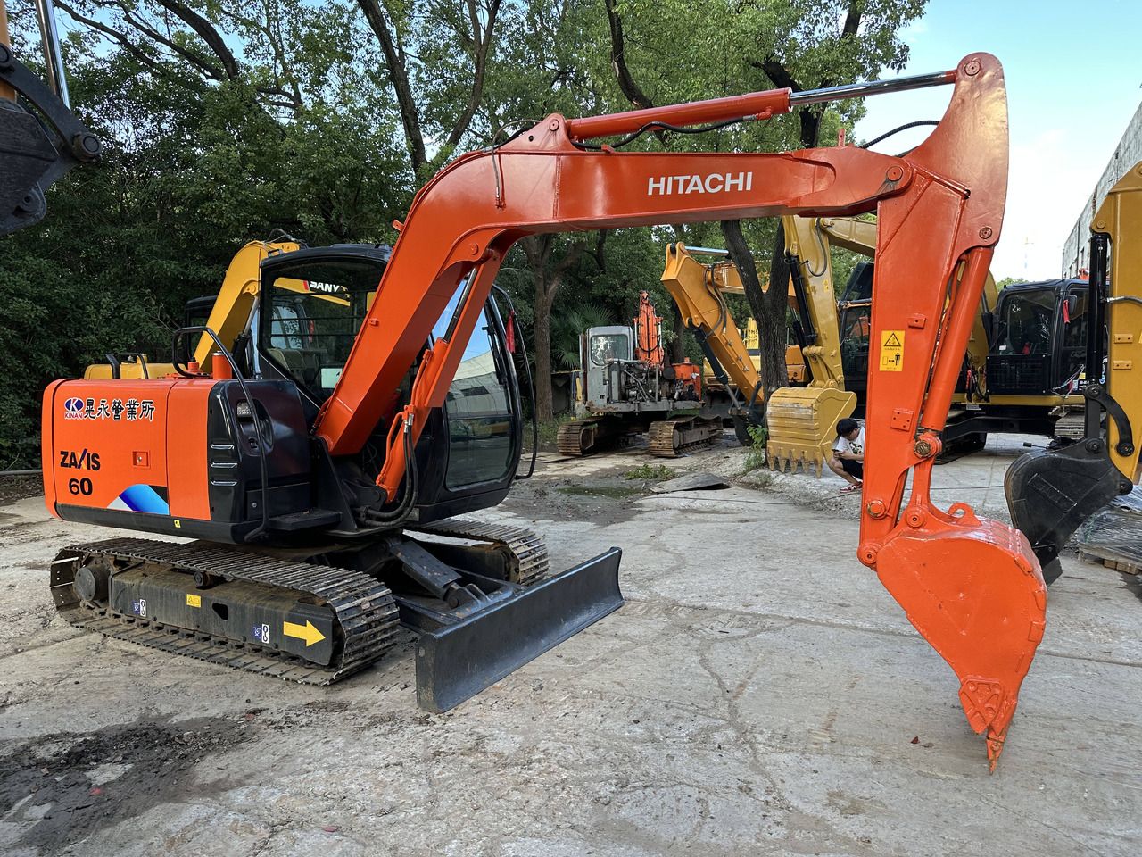 2023 Hitachi Zaxis 60 crawler excavator, side view