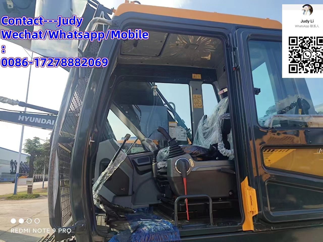 2026 Hyundai HX220HD crawler excavator cab interior view