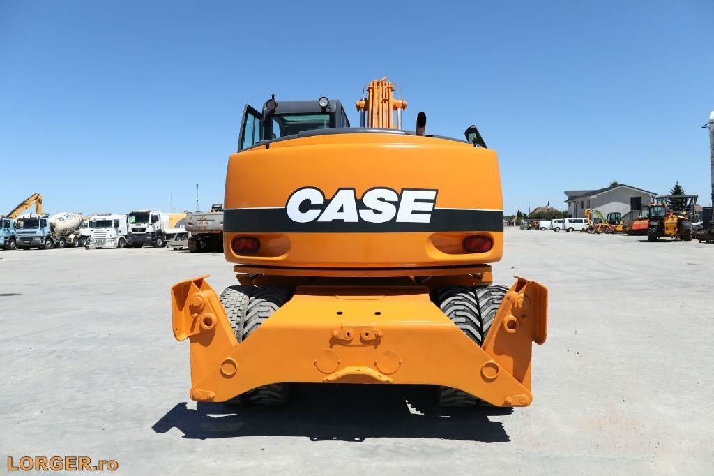 2007 CASE WX145 wheel excavator, rear view