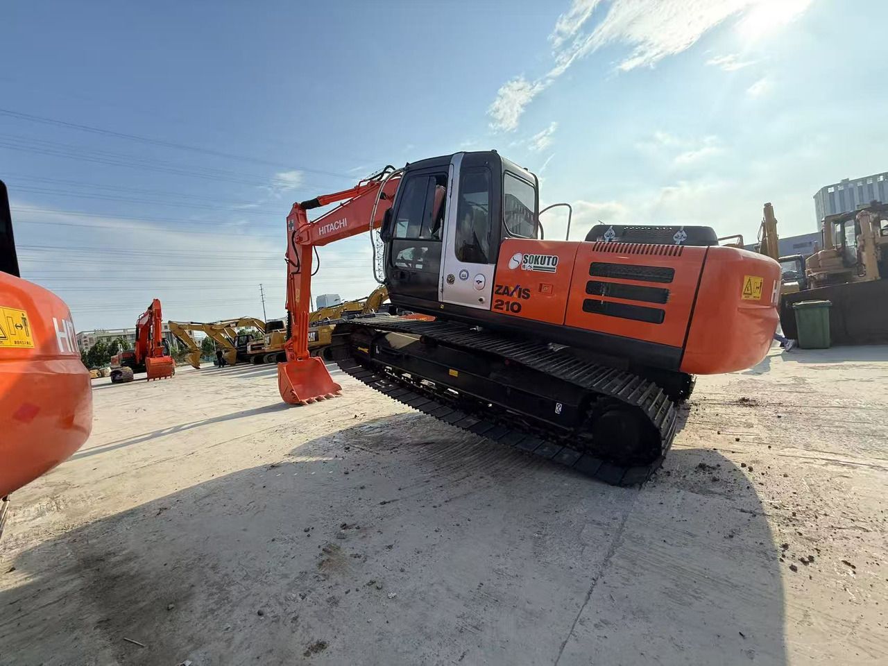 2022 Hitachi Zaxis 210 crawler excavator, side view 2022 Hitachi Zaxis 210 crawler excavator, side view