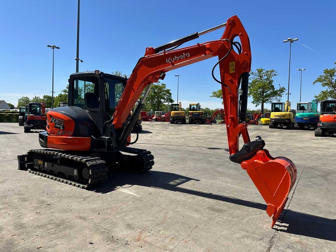 2014 Kubota KX165-5 mini excavator, side view