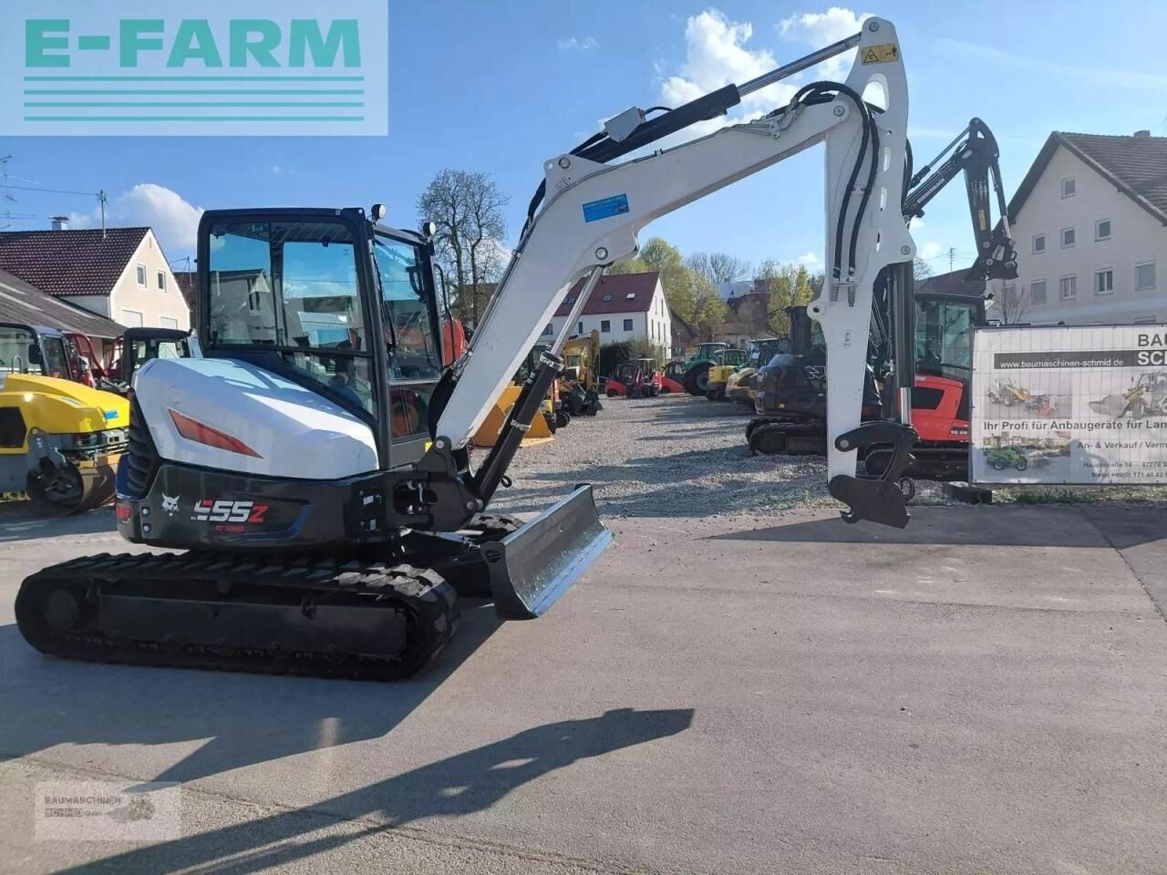 2021 Bobcat E55 Z mini excavator, side view 2021 Bobcat E55 Z mini excavator, side view