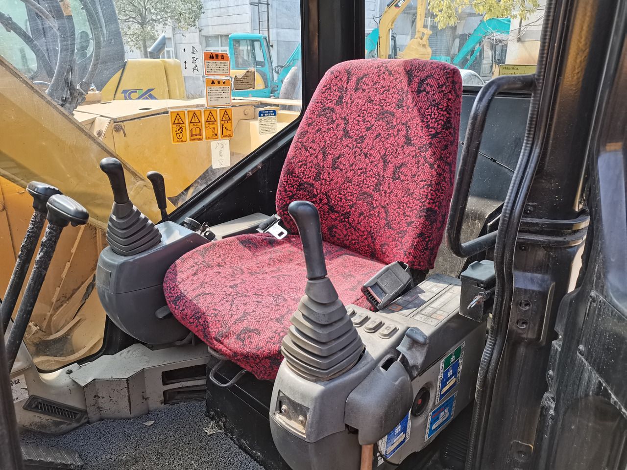 2011 Caterpillar 308C mini excavator interior cab view