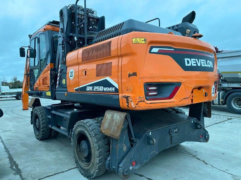 2023 Doosan DX250WMH wheel excavator, rear three-quarter view 2023 Doosan DX250WMH wheel excavator, rear three-quarter view