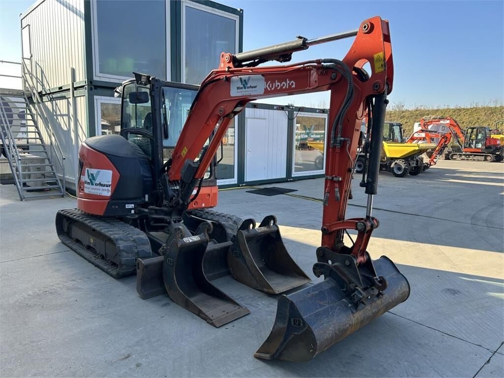 2021 Kubota U50-5 mini excavator, front three-quarter view 2021 Kubota U50-5 mini excavator, front three-quarter view