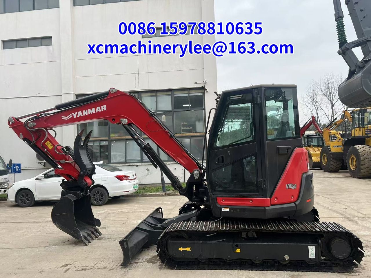 2024 Yanmar ViO80 crawler excavator, side profile view 2024 Yanmar ViO80 crawler excavator, side profile view