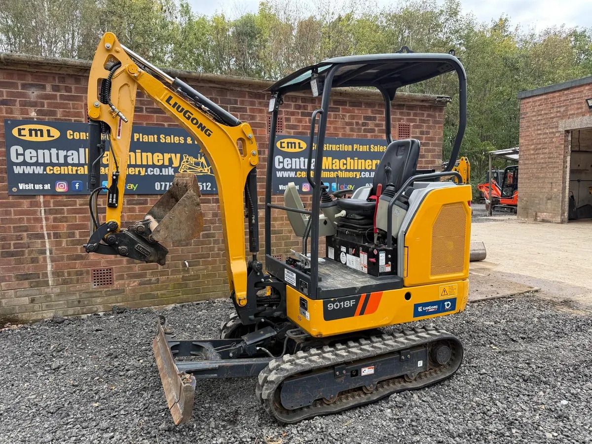 2024 LiuGong 9018F mini excavator, side view