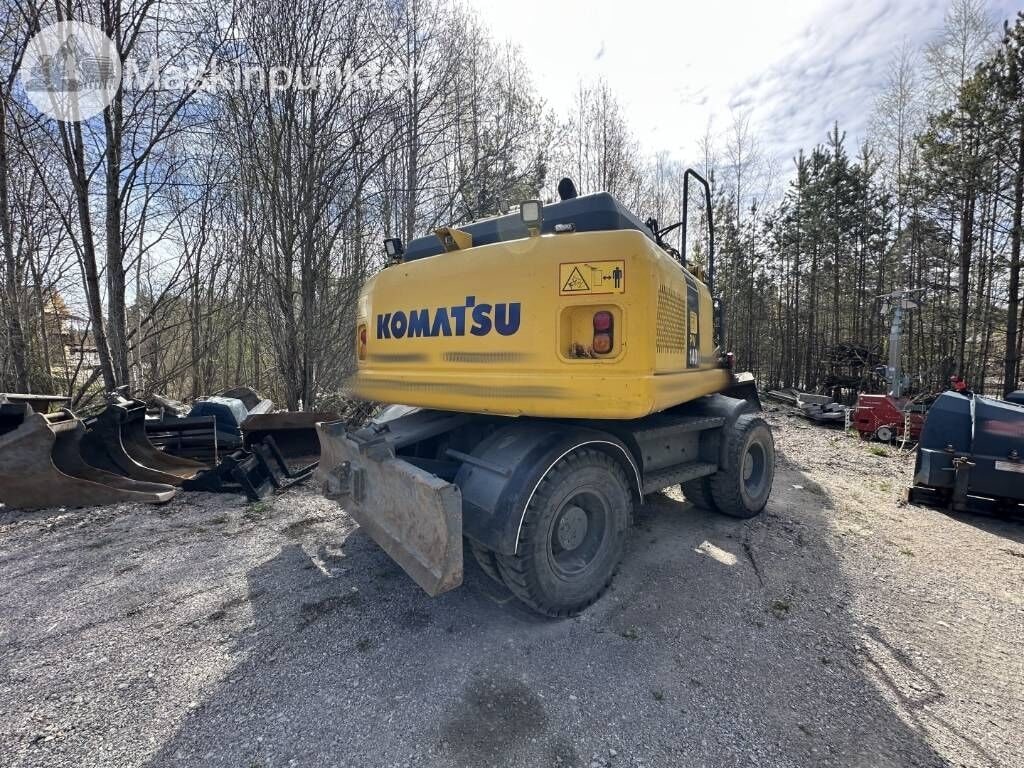 2007 Komatsu PW140-7 wheel excavator, rear view