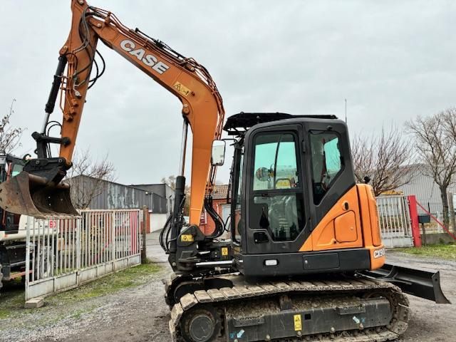 2022 CASE CX 90D mini excavator, side view