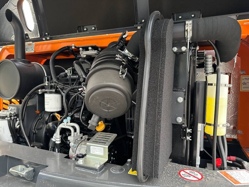 2026 Develon DX60D-10 mini excavator engine compartment view 2026 Develon DX60D-10 mini excavator engine compartment view