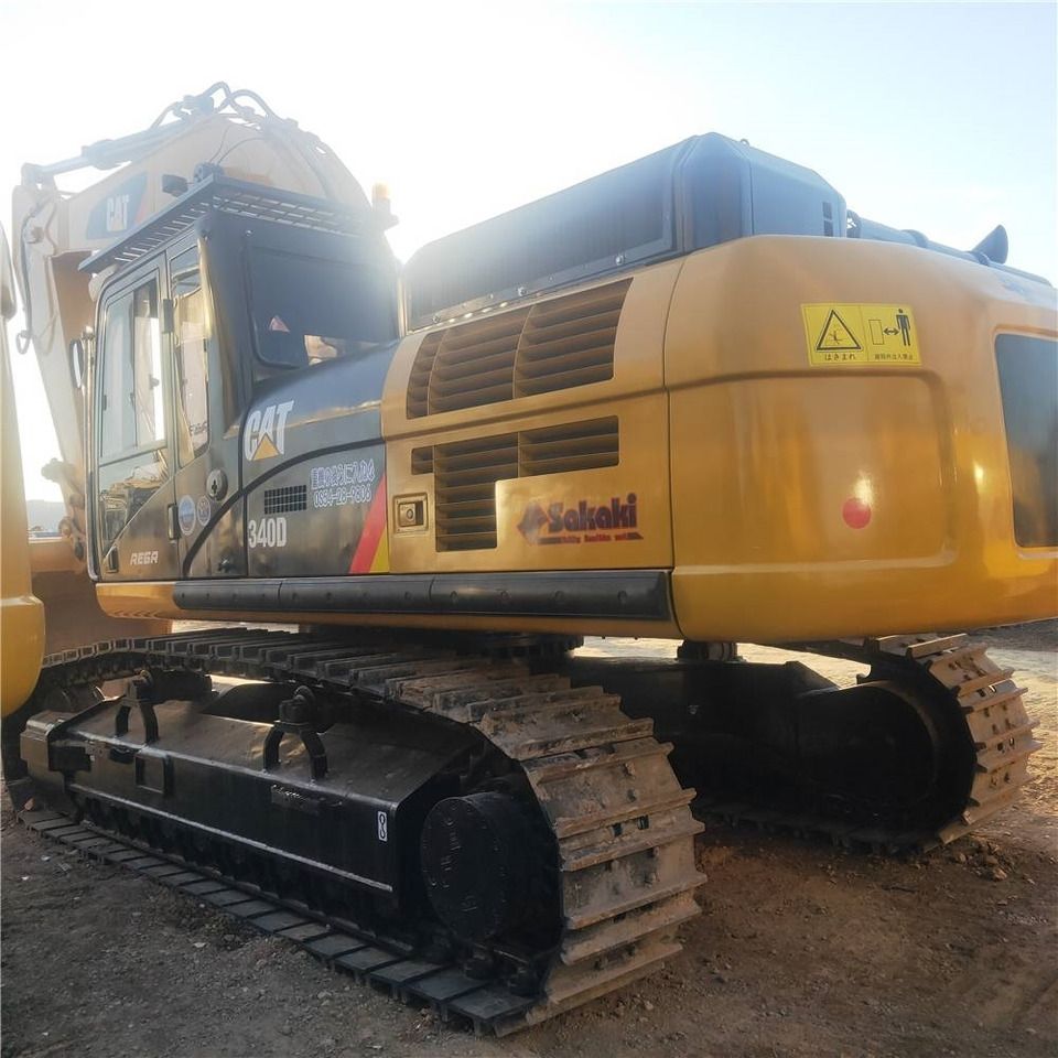 2023 Caterpillar 340D crawler excavator, rear three-quarter view 2023 Caterpillar 340D crawler excavator, rear three-quarter view