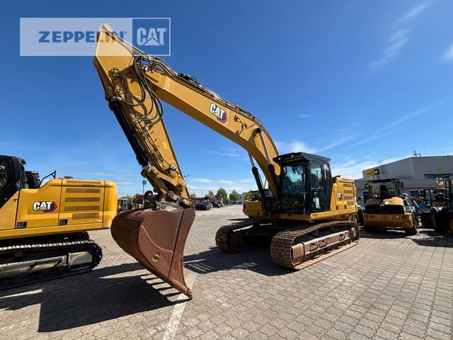 2023 Caterpillar 330-07 crawler excavator, front three-quarter view 2023 Caterpillar 330-07 crawler excavator, front three-quarter view