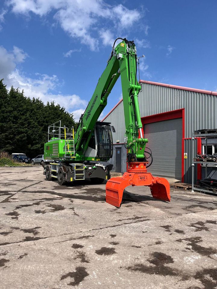 2023 Sennebogen 821 E material handler, front three-quarter view