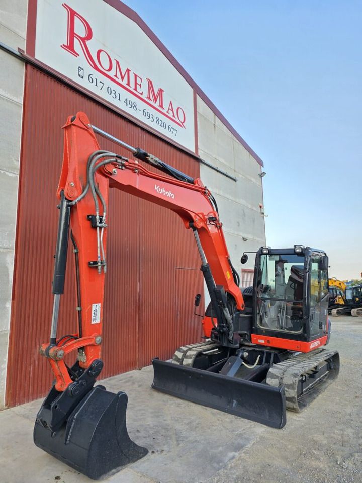 2021 Kubota KX080-4A2 mini excavator, side view