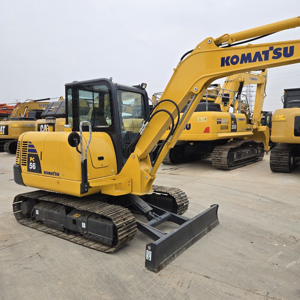 2023 Komatsu PC56 mini excavator, side profile view 2023 Komatsu PC56 mini excavator, side profile view