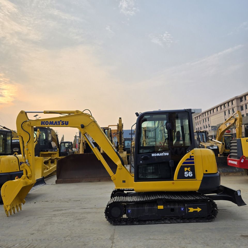 2024 Komatsu PC56 mini excavator, side profile view 2024 Komatsu PC56 mini excavator, side profile view