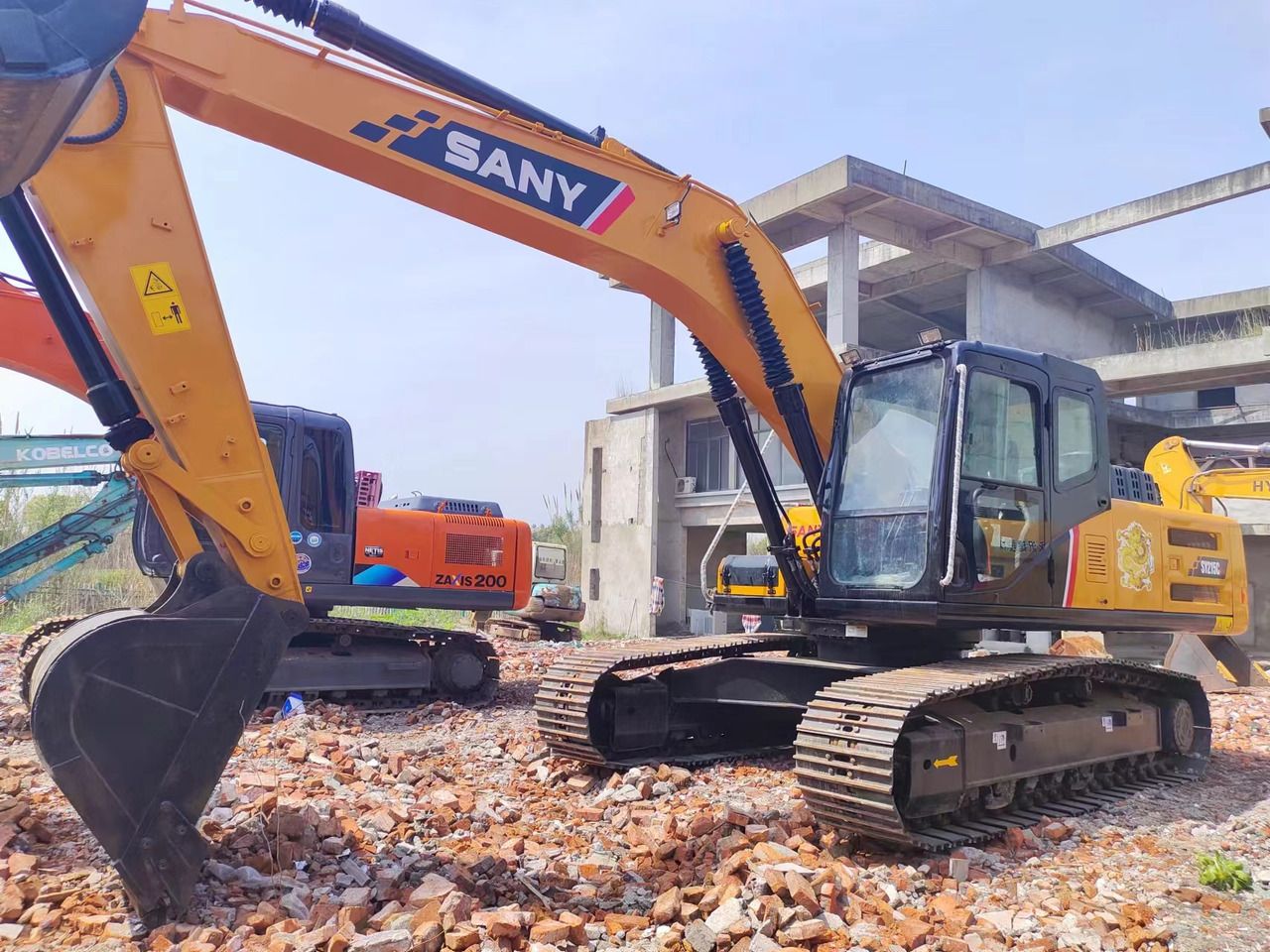 2021 Sany SY215C crawler excavator side view