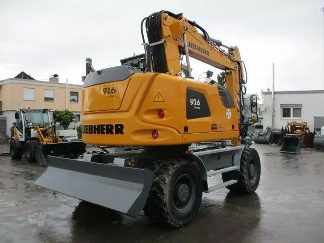 2023 Liebherr A916 Compact wheel excavator, rear three-quarter view 2023 Liebherr A916 Compact wheel excavator, rear three-quarter view